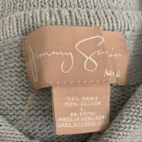 Jimmy Garcia | Vintage Knit Sweater Large Gray Blue Green Oversized - Picture 16 of 16